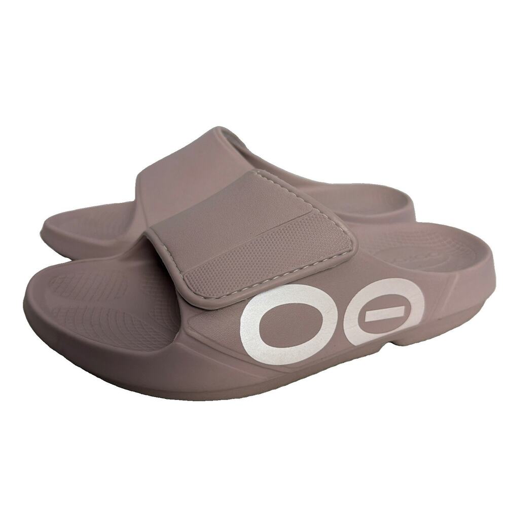 OOFOS Women’s Size 8 Pink OOahh Sport Flex Slide Sandals Stardust M/7 W/9
